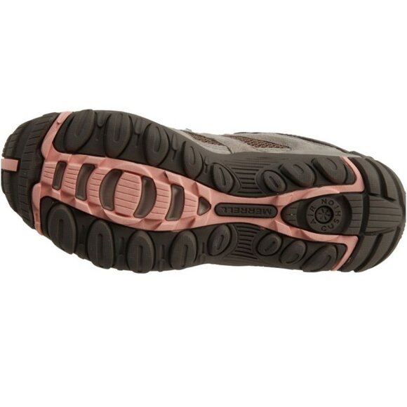 Merrell Women’s Hiking Boots Brown Tan Pink Nature Comfort Size 9.5 - Picture 9 of 12